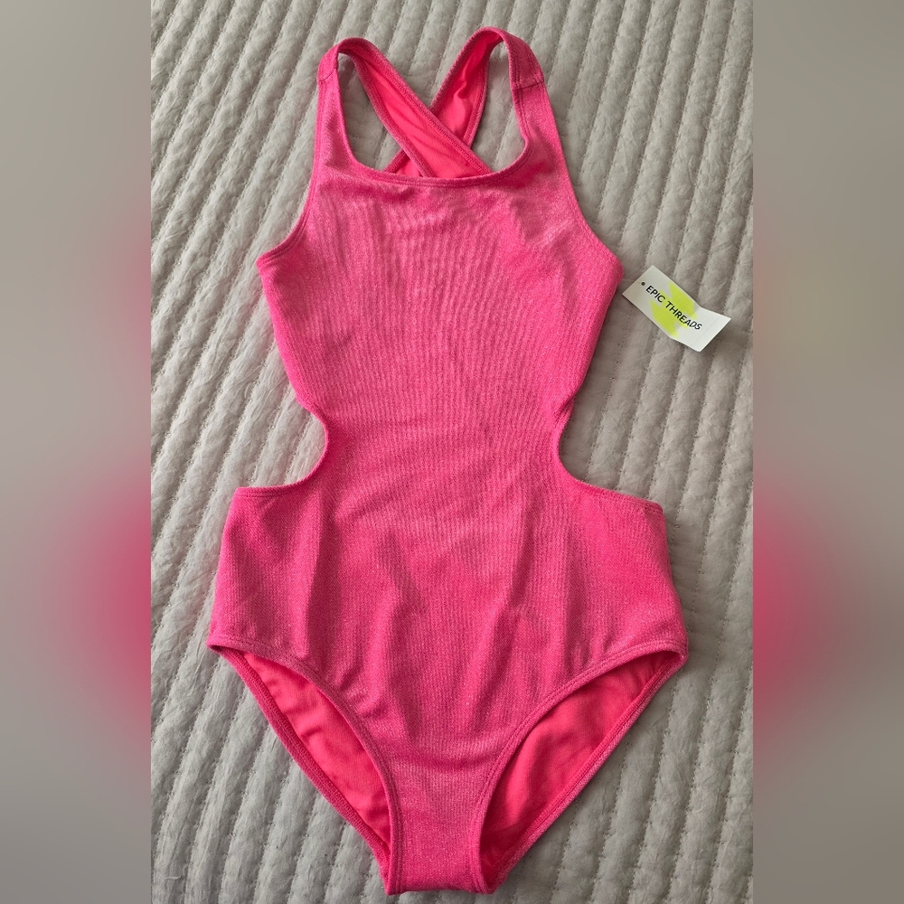Epic Threads Sparkling Pink Swimsuit